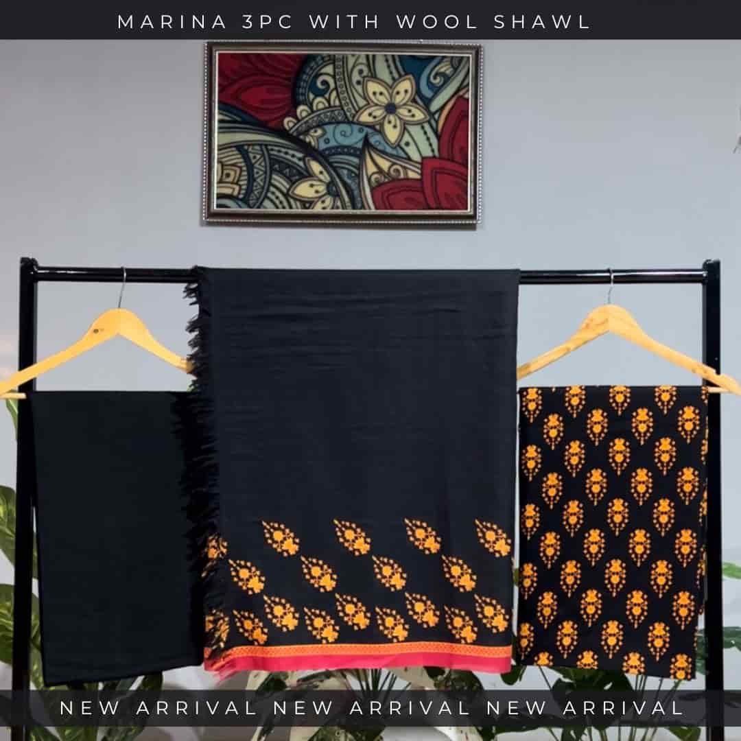 Unstitched Marina Fabric 3pc