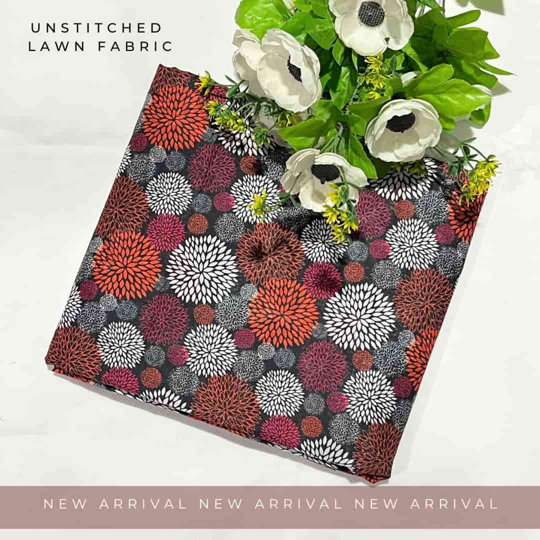 Unstitched Lawn Fabric Print 2pc