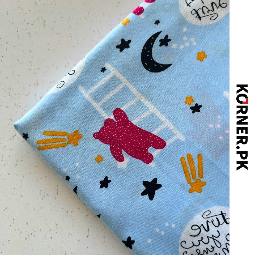 Funky Print Linen Fabric 2pc