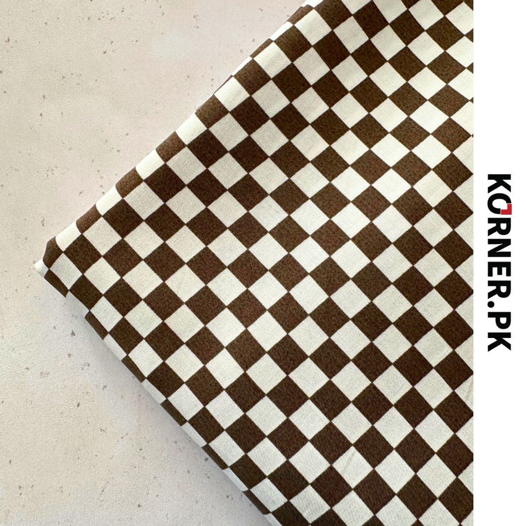 Unstitched Print Linen Fabric 2pc