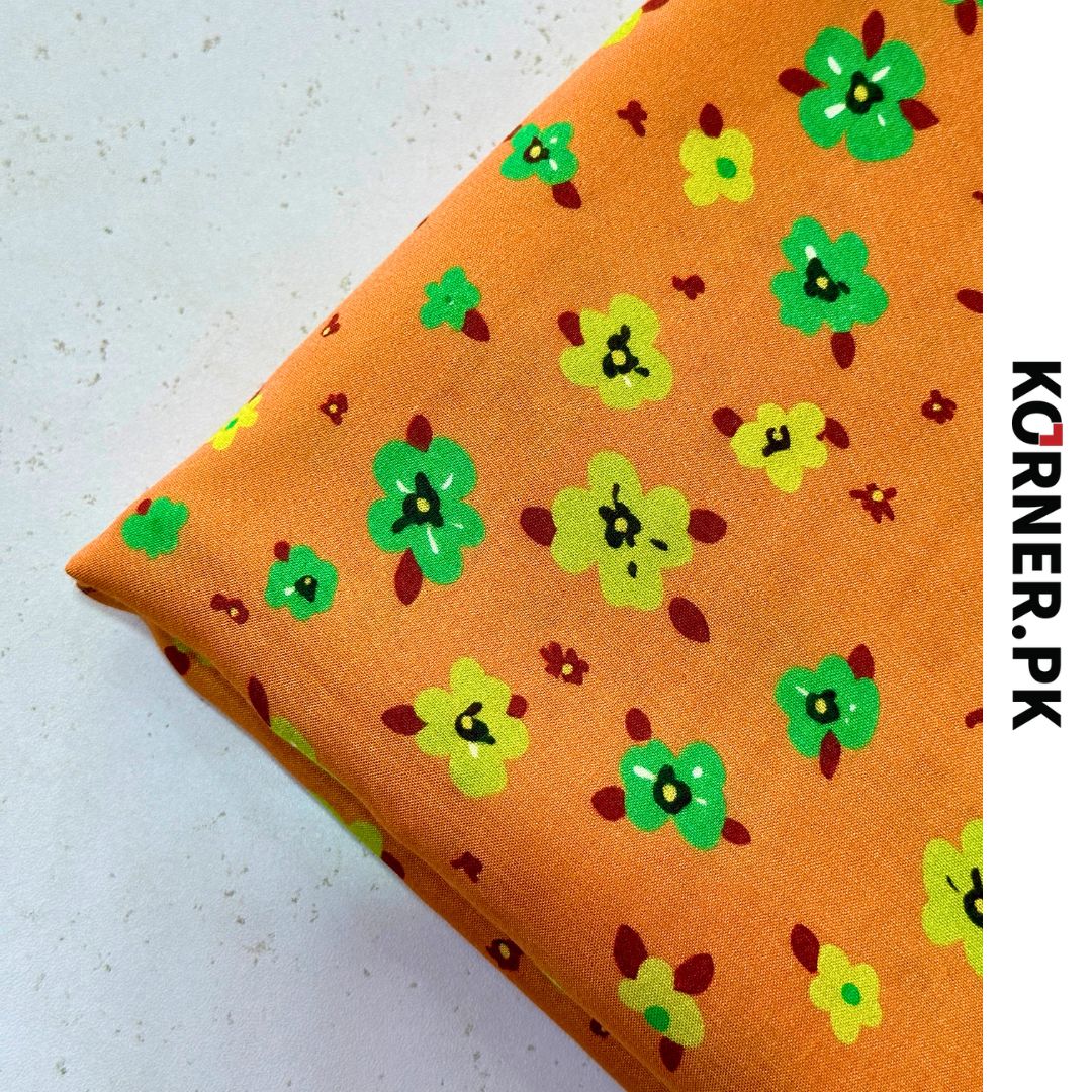 Unstitched Print Linen Fabric 2pc