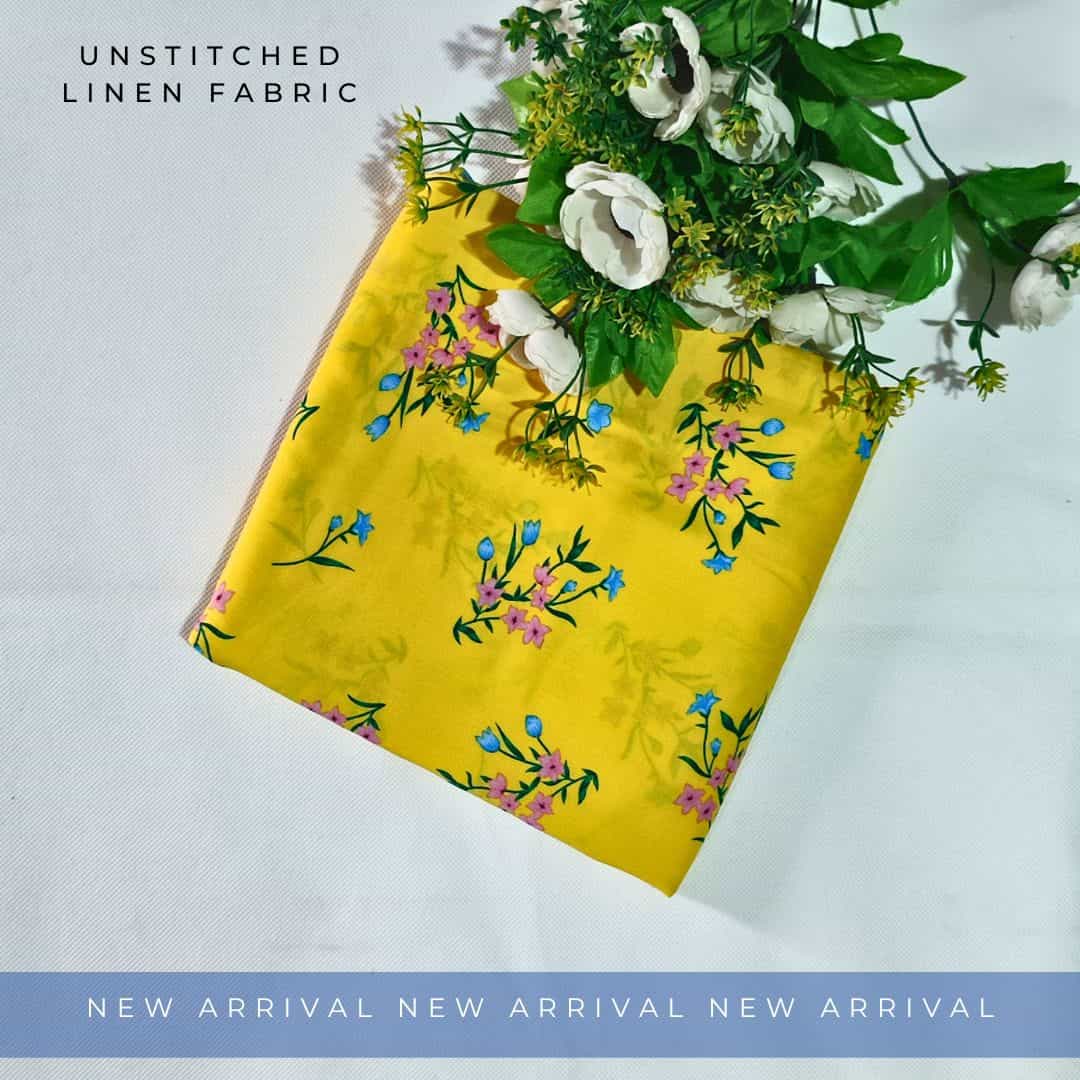 Unstitched Linen Fabric 2pc