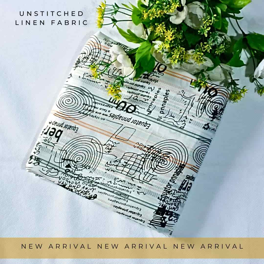 Unstitched Linen Fabric 2pc