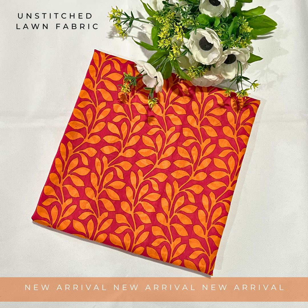 Unstitched Lawn Fabric Print Shirt