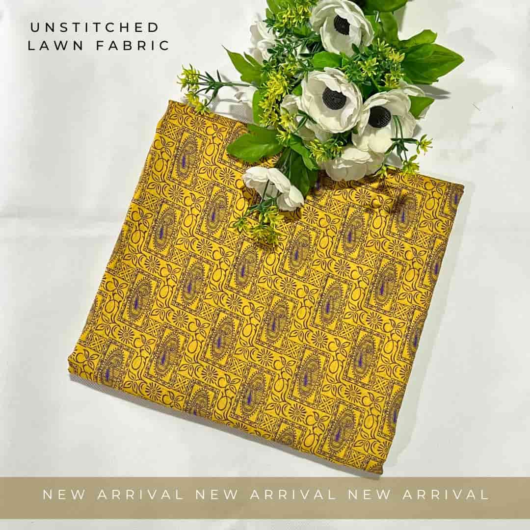 Unstitched Lawn Fabric Print 2pc