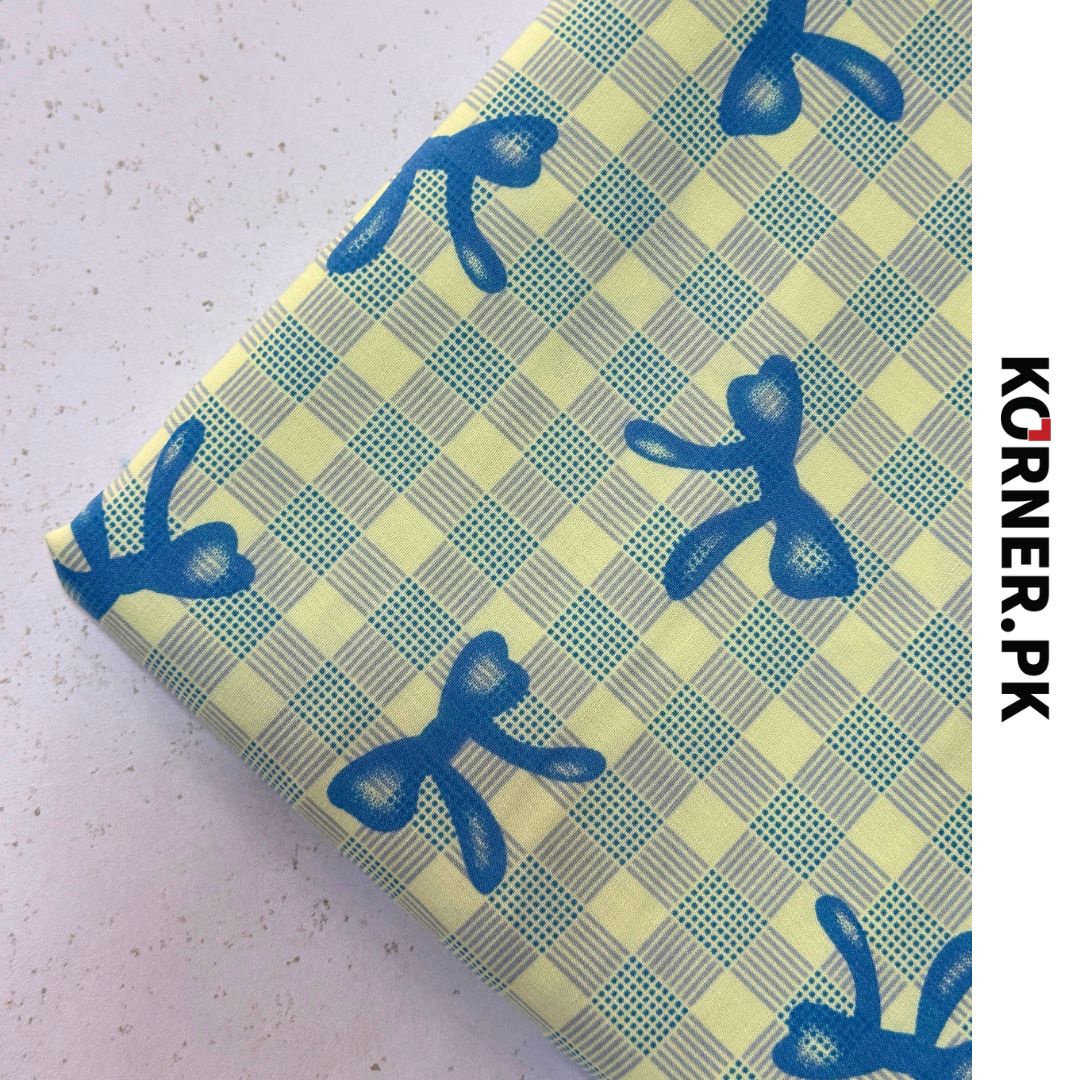 Funky Print Linen Fabric 2pc