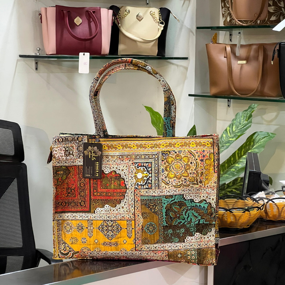 Fabric Print Tote Bag