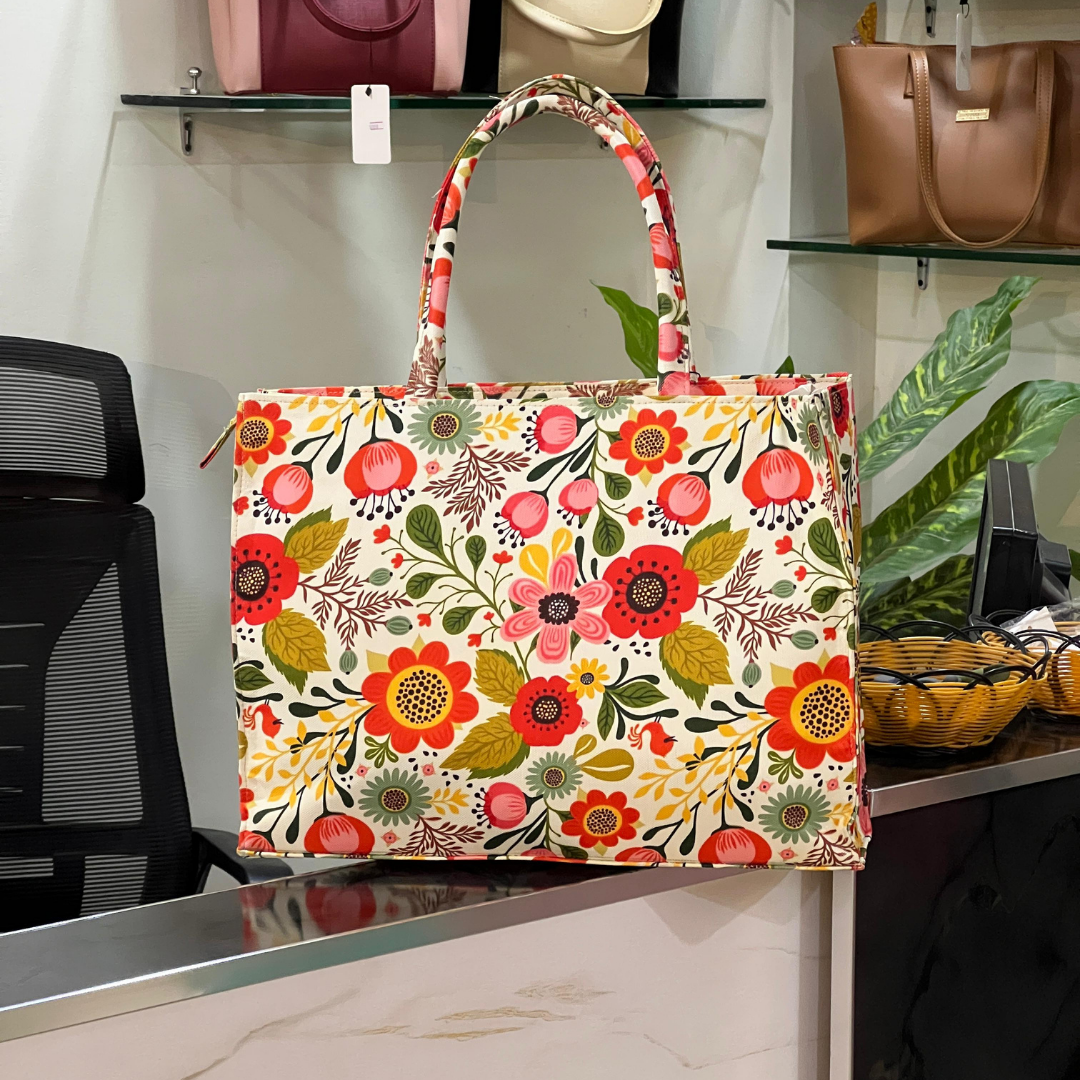 Fabric Print Tote Bag