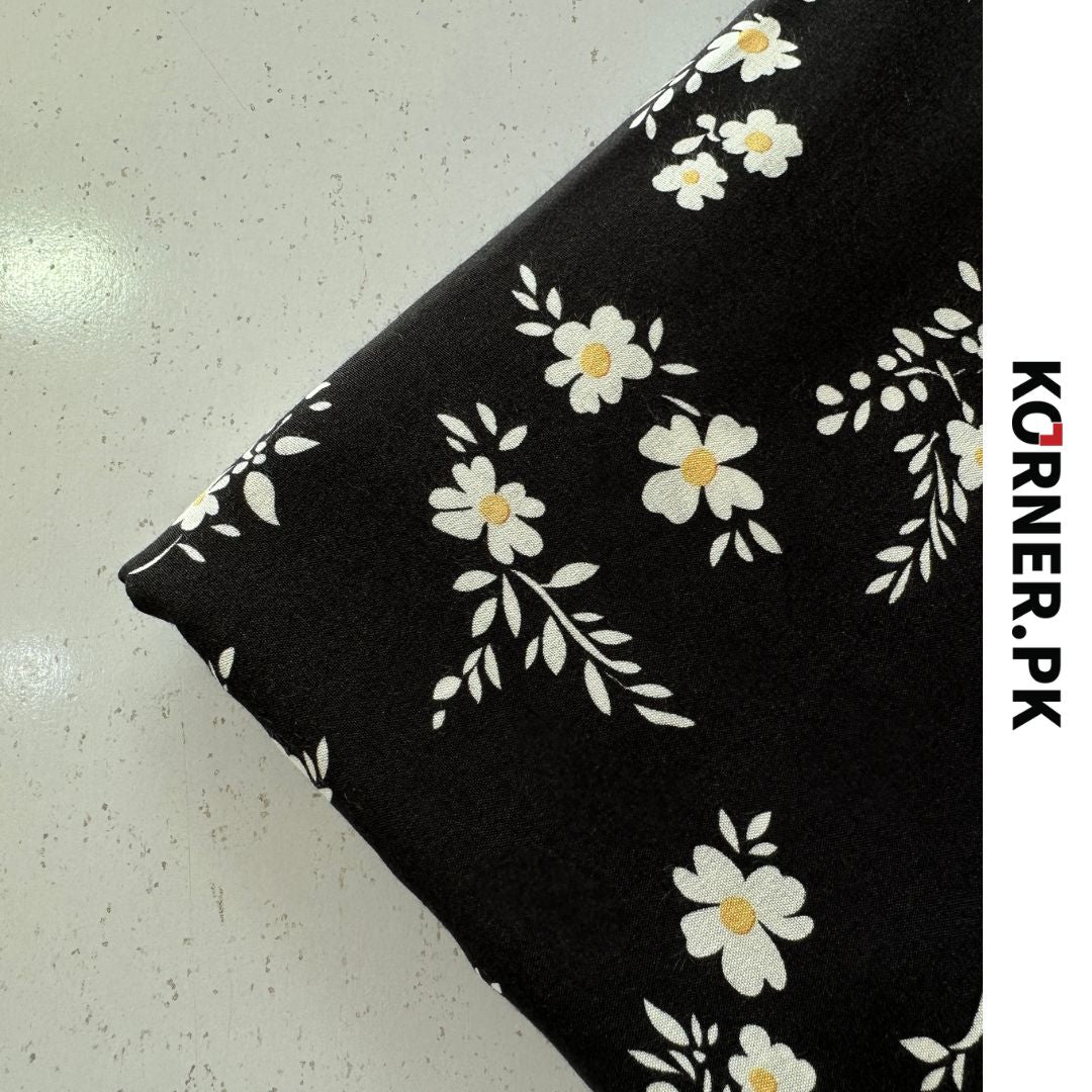 Unstitched Print Linen Fabric 2pc