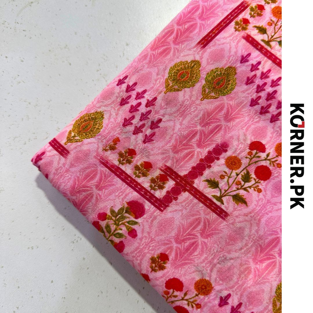 Unstitched Lawn Fabric 2pc