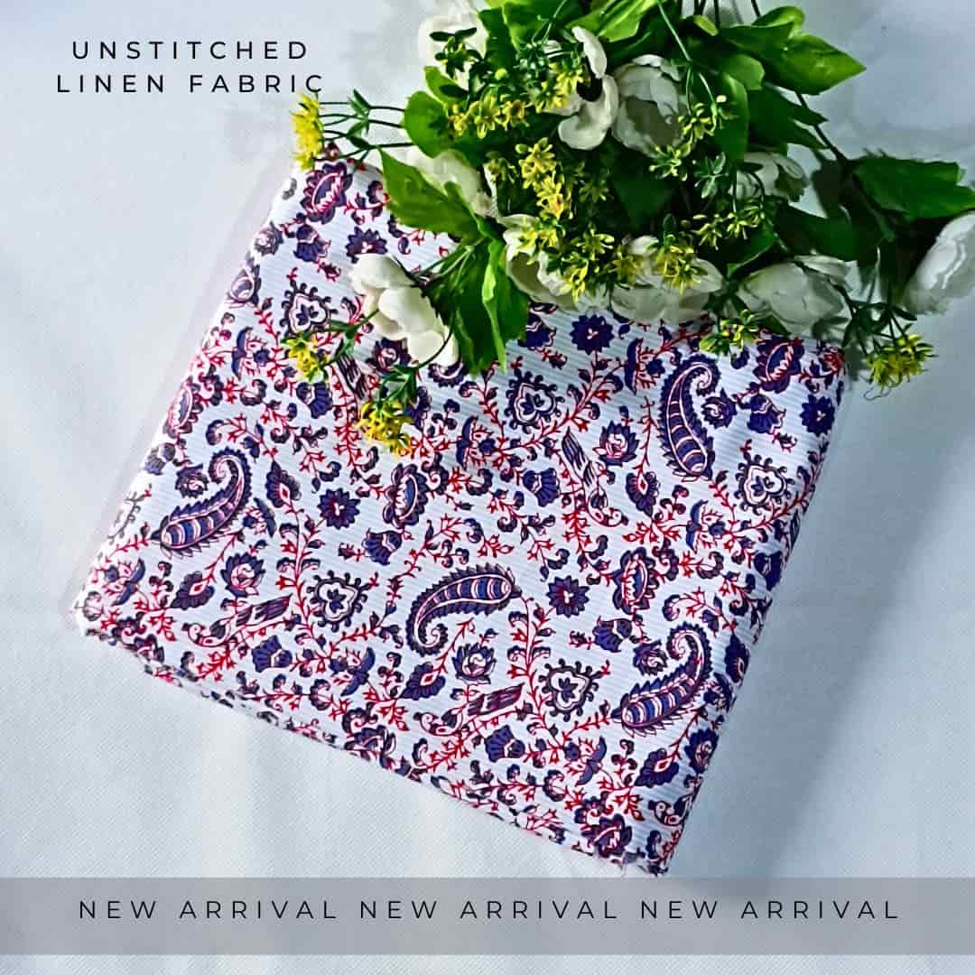 Unstitched Linen Fabric 2pc