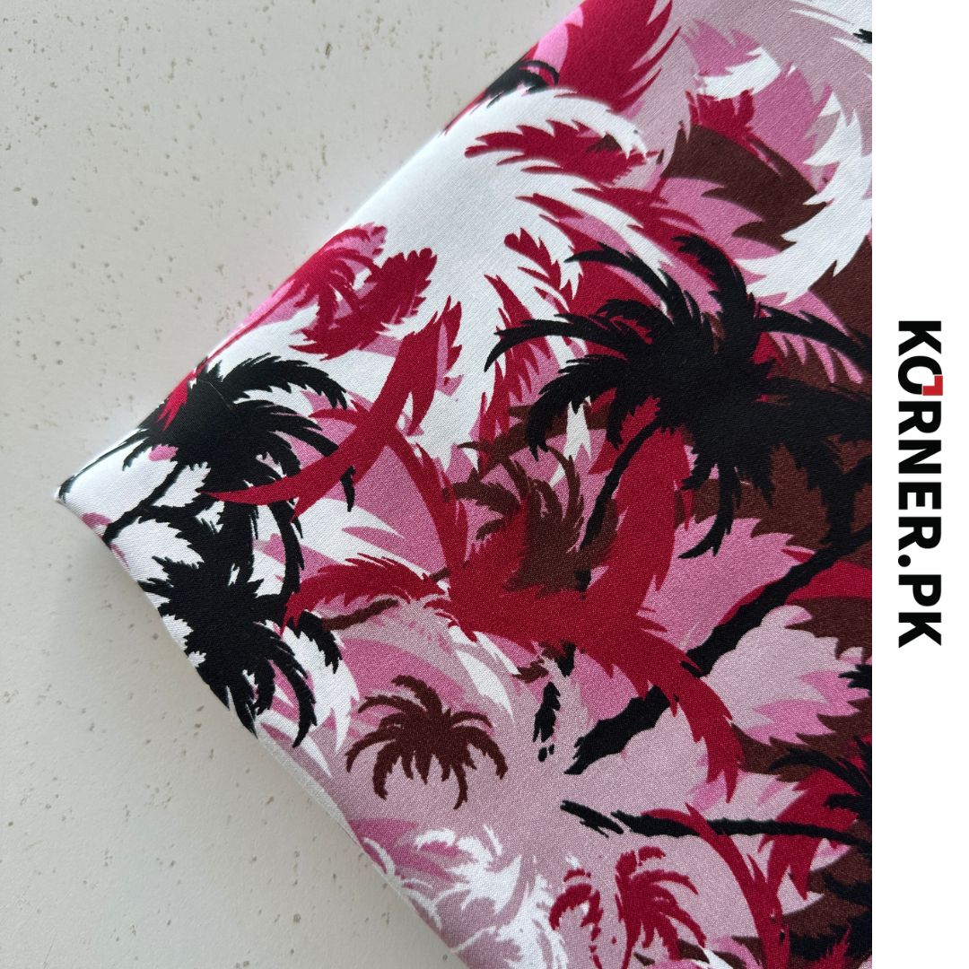 Funky Print Linen Fabric 2pc