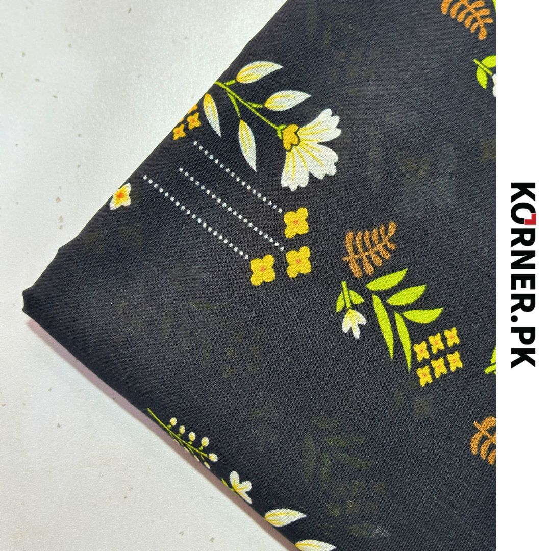 Unstitched Lawn cotton Fabric 2pc