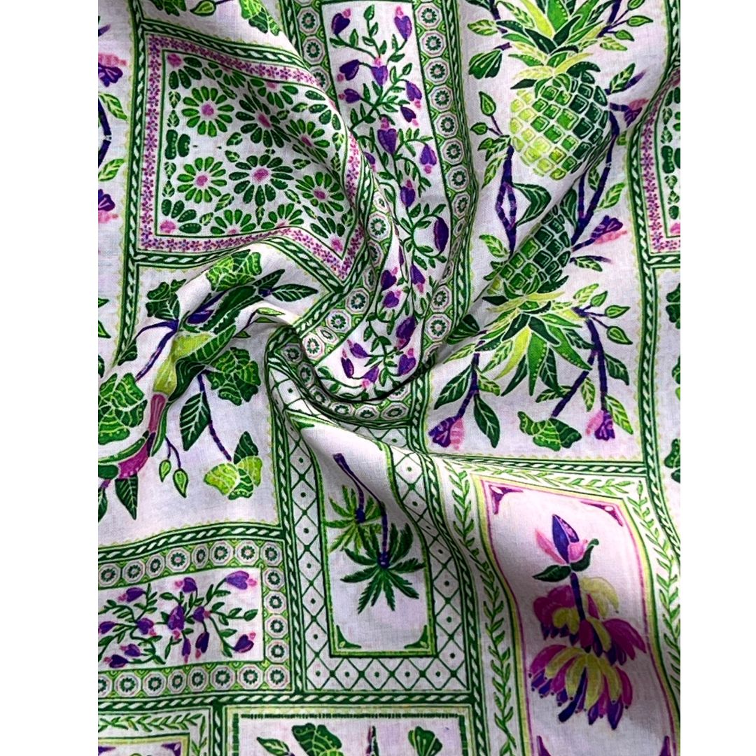 Unstitched Lawn Fabric 2pc