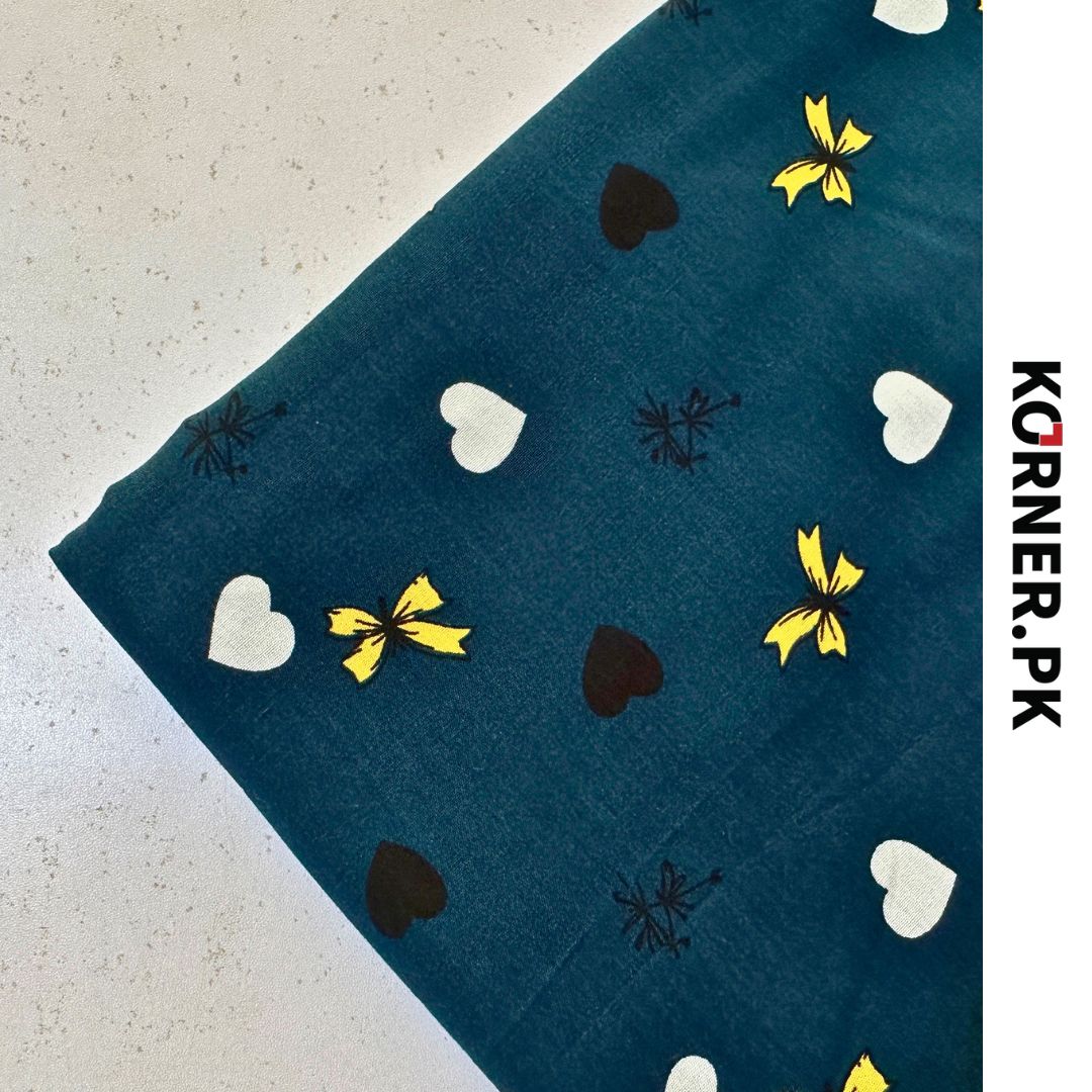 Funky Print Linen Fabric 2pc