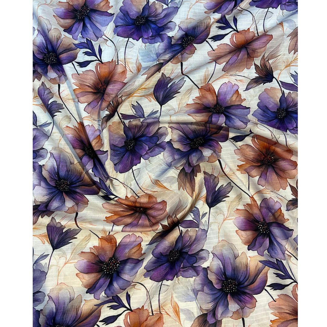 Unstitched Bana Dora Linen Fabric 2pc