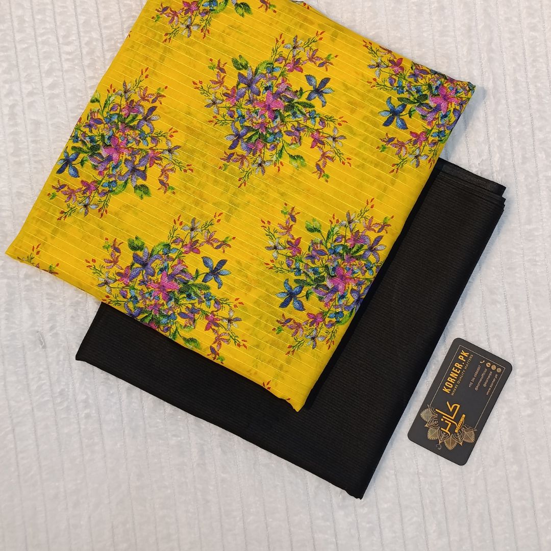 Unstitched Lawn Fabric 2pc