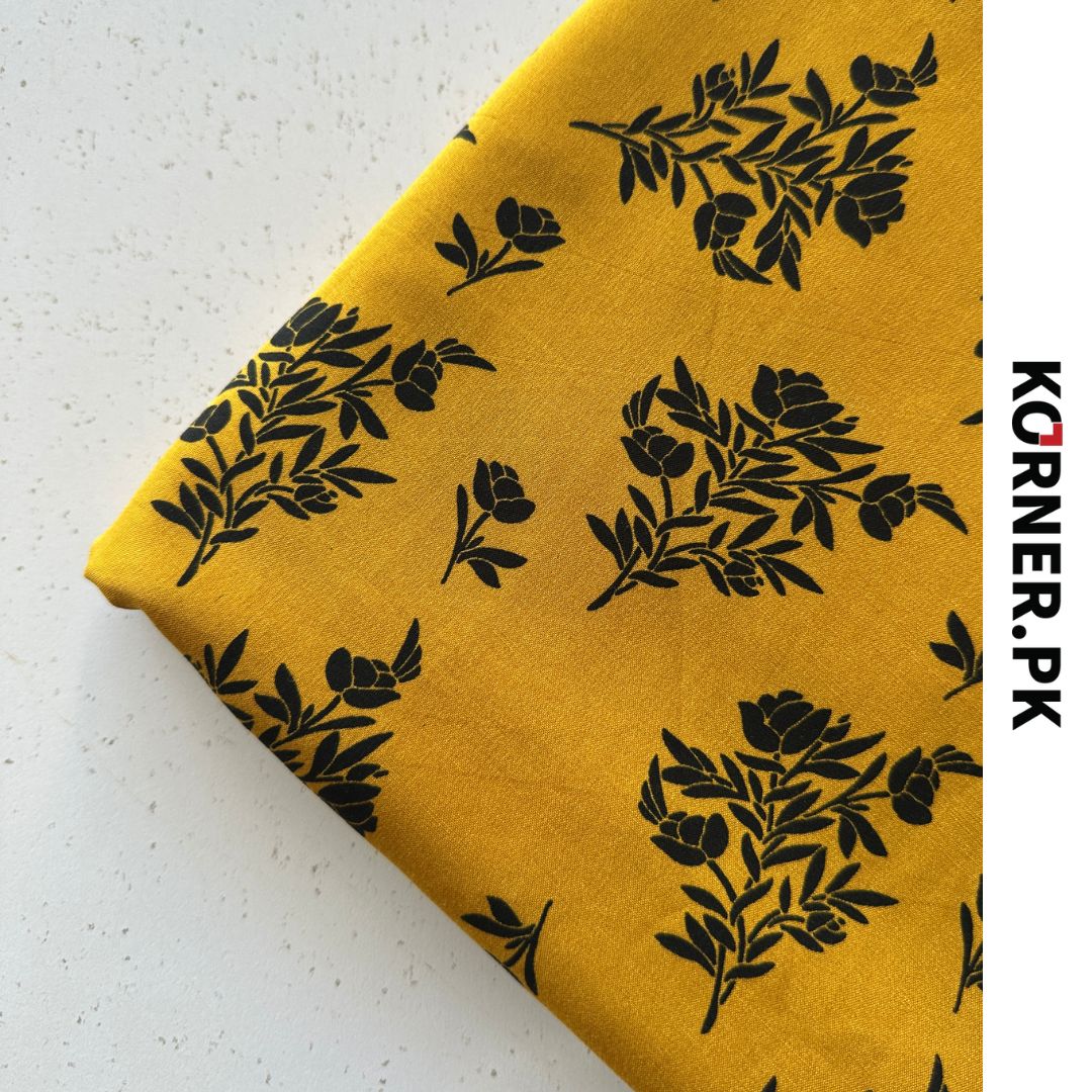 Unstitched Print Linen Fabric 2pc