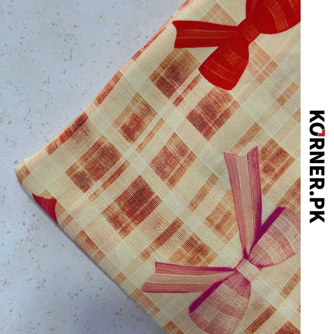 Funky Print Linen Fabric 2pc