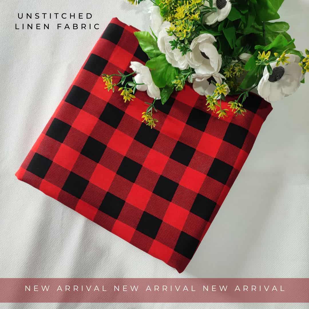 Unstitched Linen Fabric 2pc