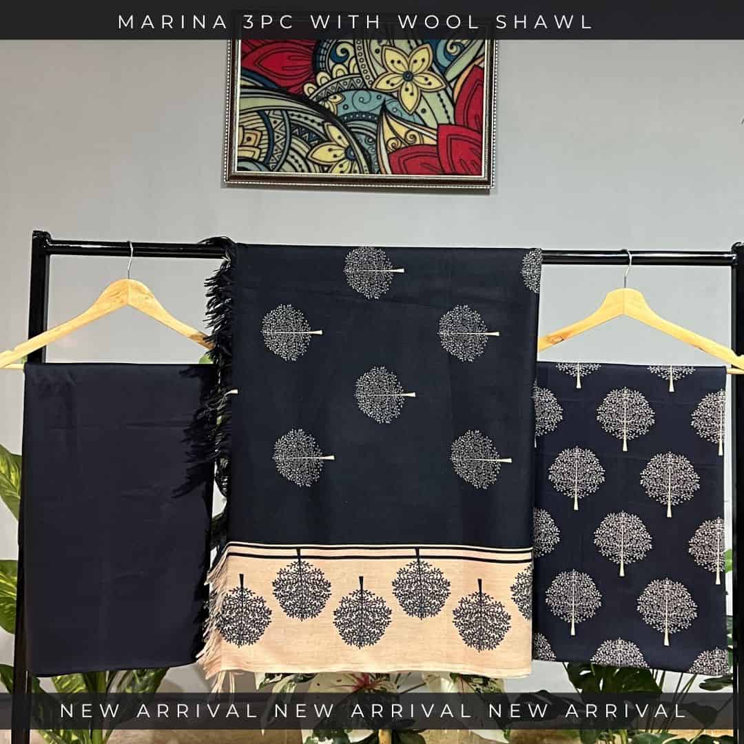 Unstitched Marina Fabric 3pc