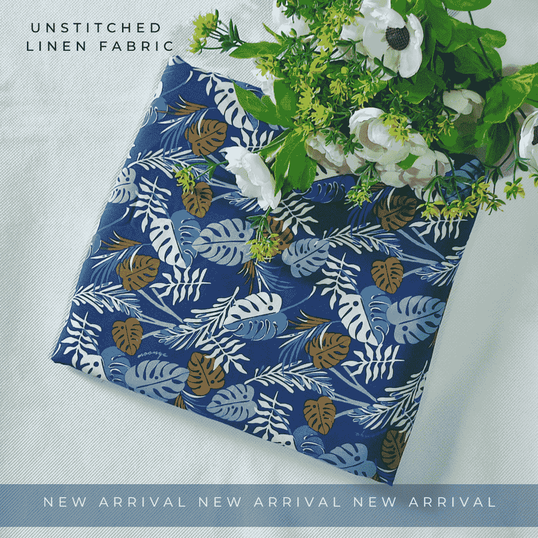 Unstitched Linen Fabric 2pc