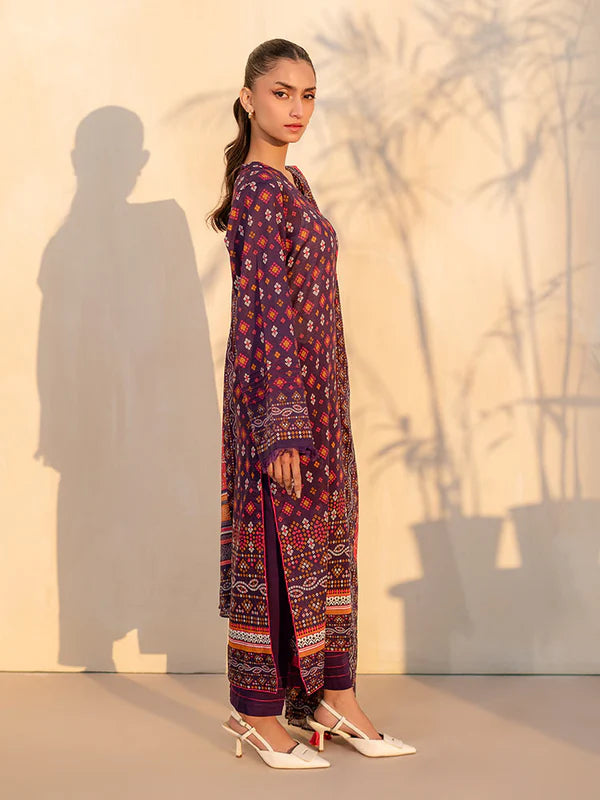 Chunri 3PC Unstitch Digital Printed Lawn Suit