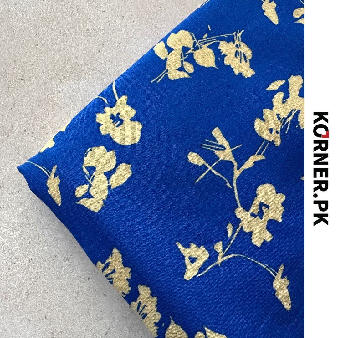 Unstitched Print Linen Fabric 2pc