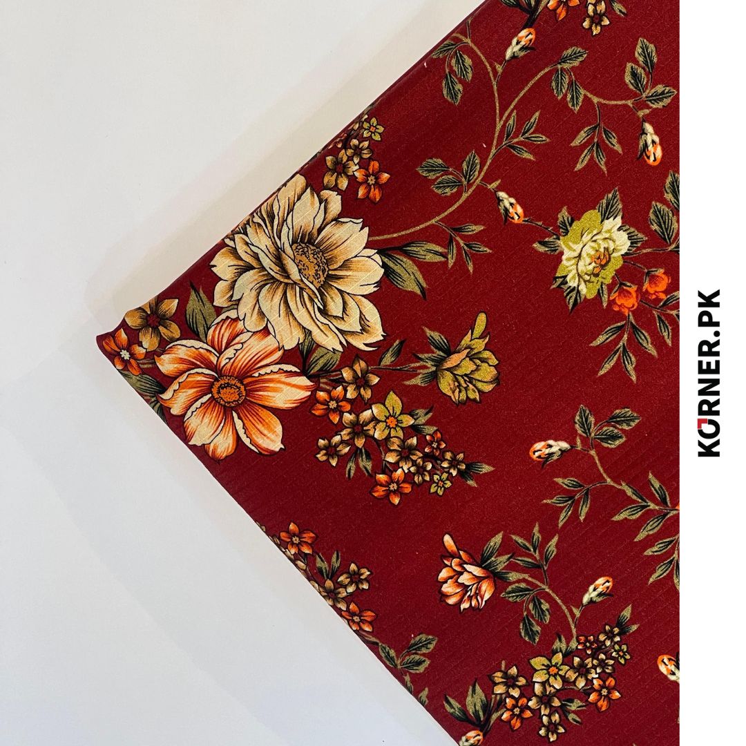 Unstitched Bana Dora Linen Fabric 2pc