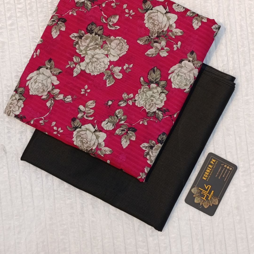 Unstitched Lawn Fabric 2pc