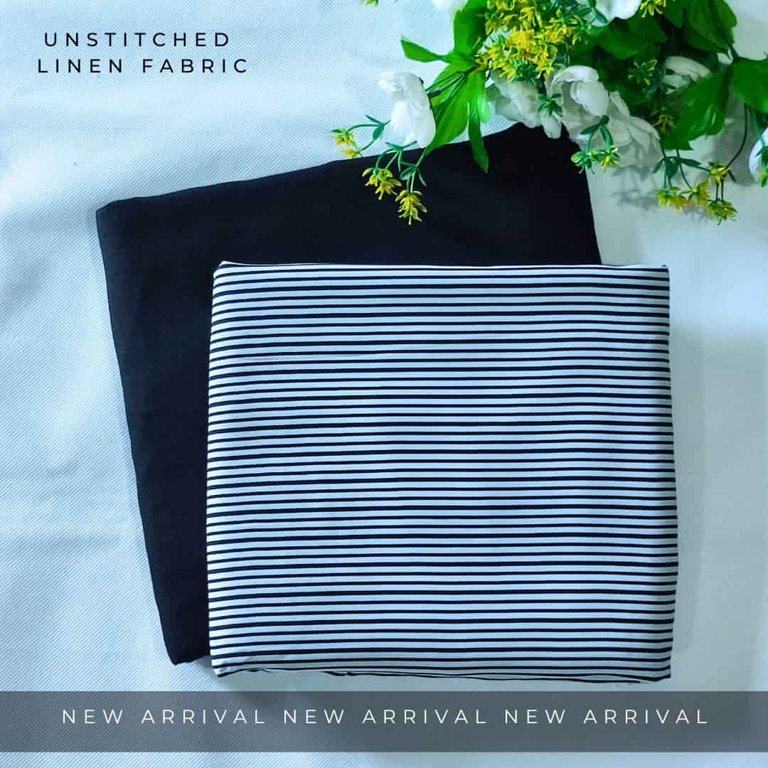 Unstitched Linen Fabric 2pc