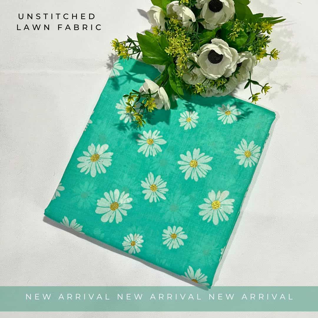 Unstitched Lawn Fabric Print 2pc