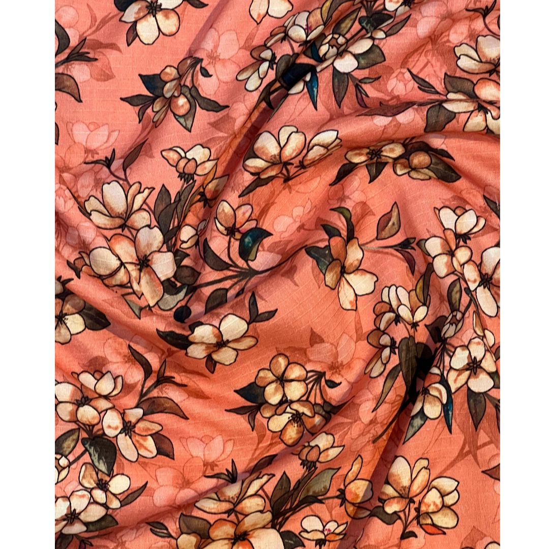 Unstitched Bana Dora Linen Fabric 2pc