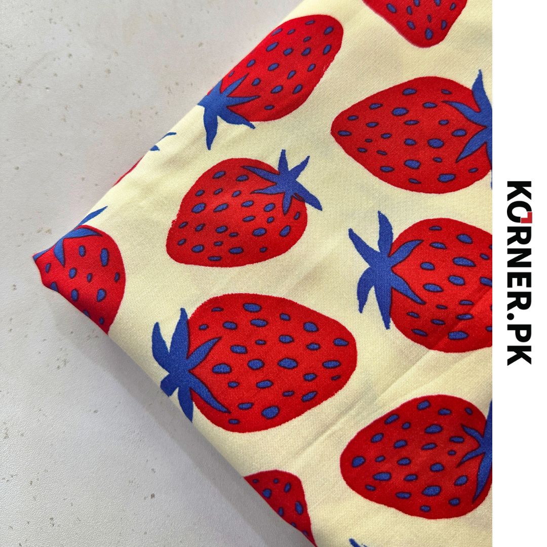 Funky Print Linen Fabric 2pc