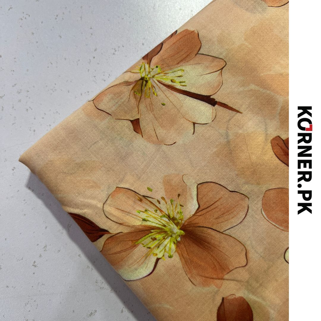 Unstitched Lawn Fabric 2pc