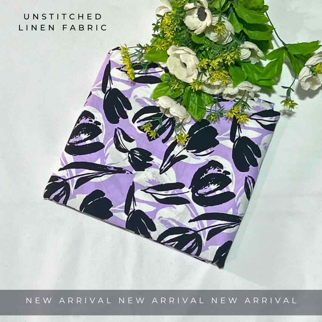 Unstitched Linen Fabric 2pc