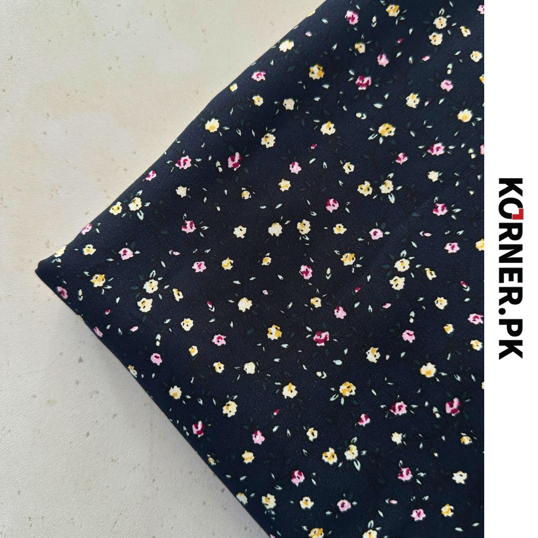 Unstitched Print Linen Fabric 2pc
