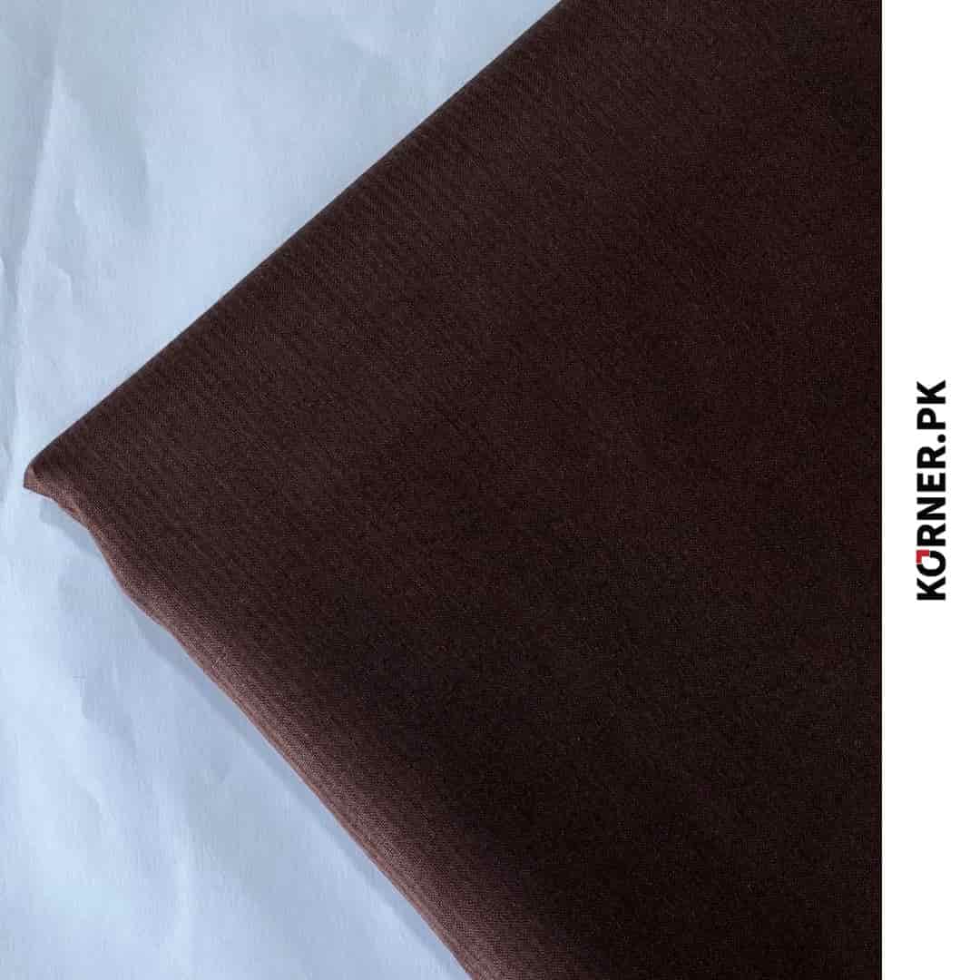 Chocolate Brown Doria Plain Lawn 2pc