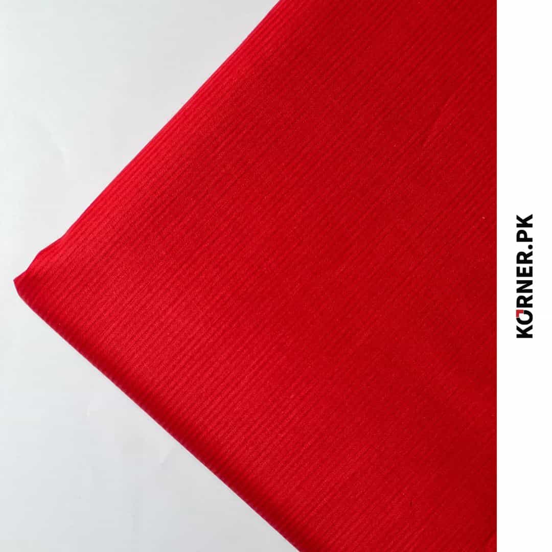 Red Doria Plain Lawn 2pc