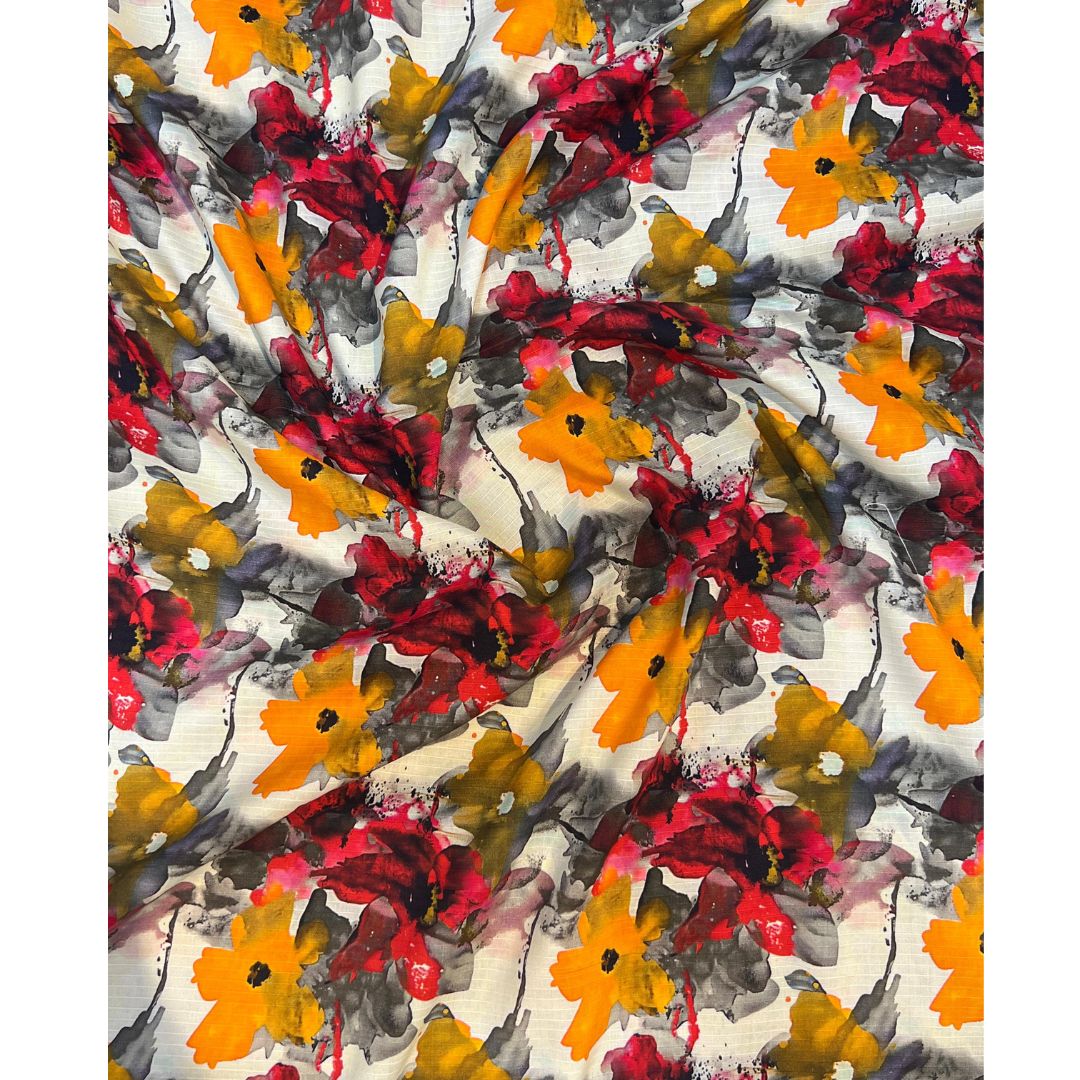 Unstitched Bana Dora Linen Fabric 2pc