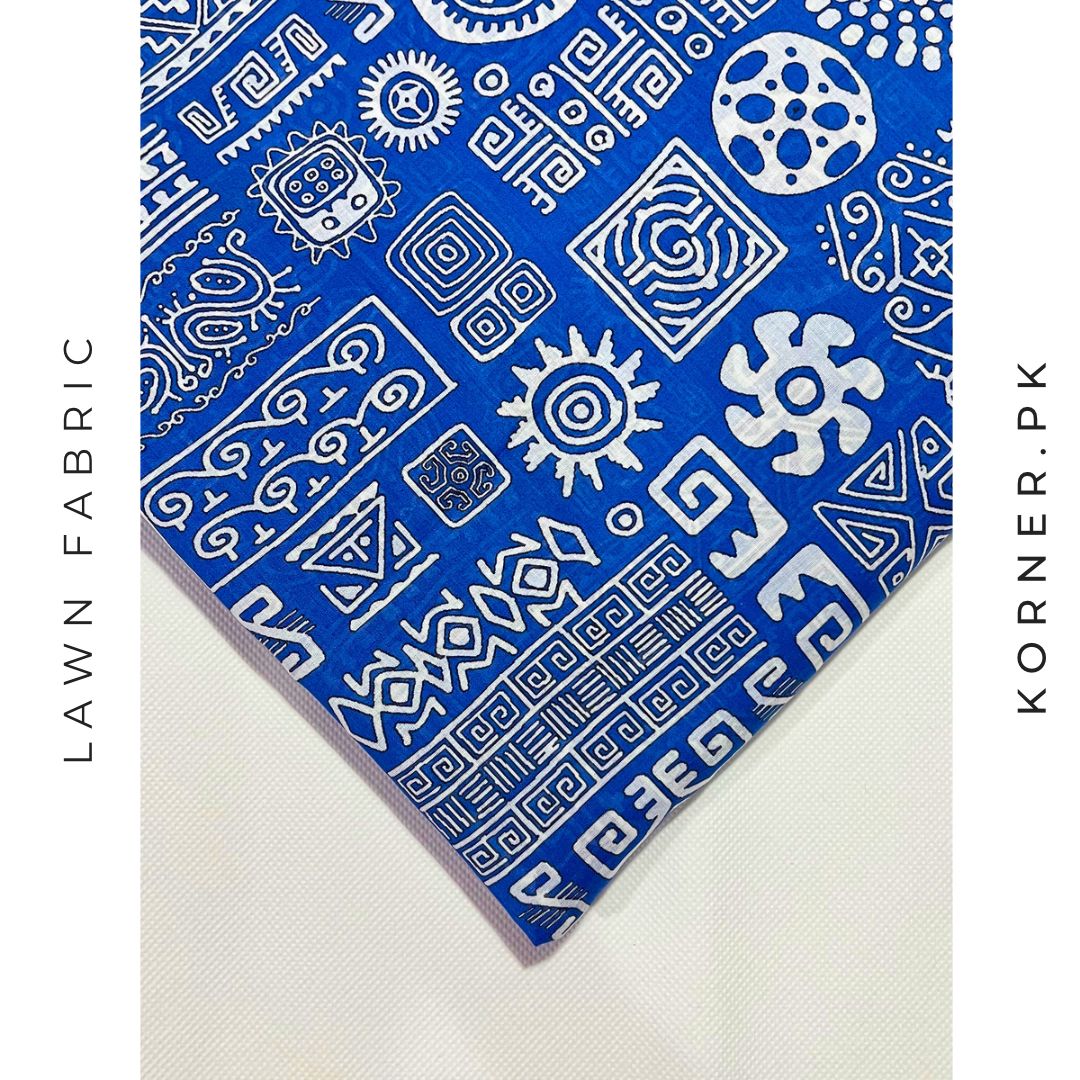 Unstitched Lawn Fabric Print Shirt