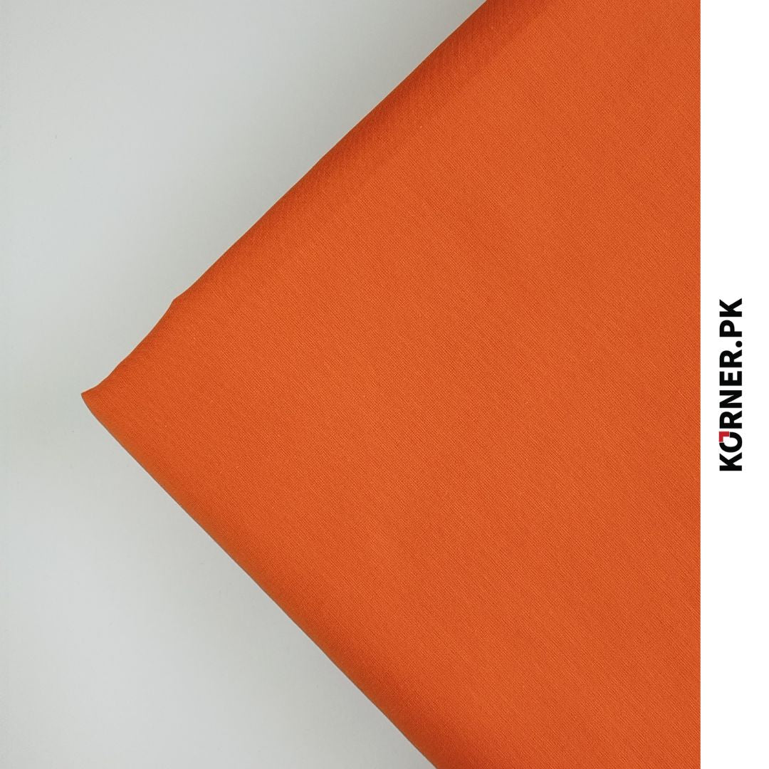 Orange Plain Lawn 2pc