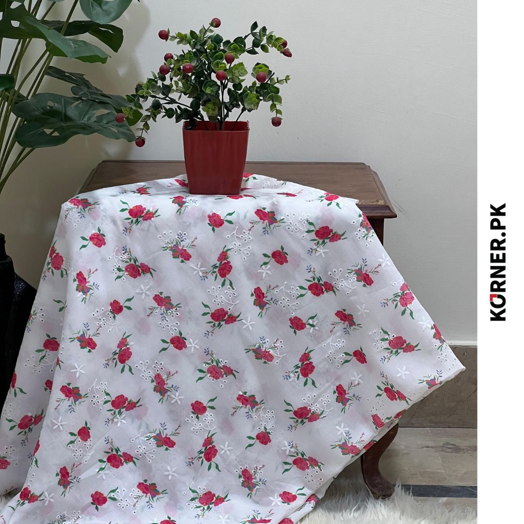 Unstitched Chikankari Lawn Shirt