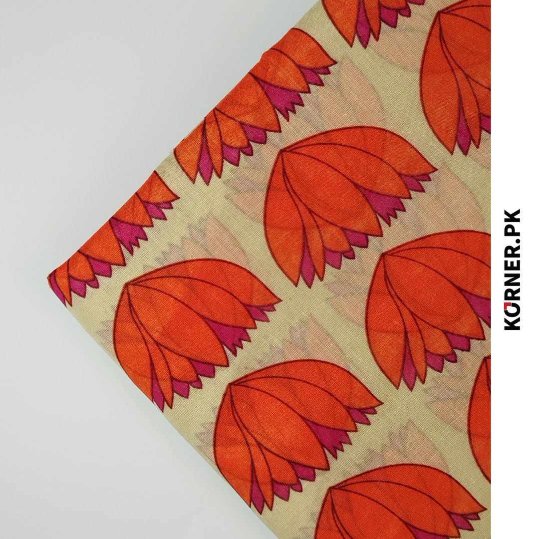 Unstitched Lawn Fabric 2pc