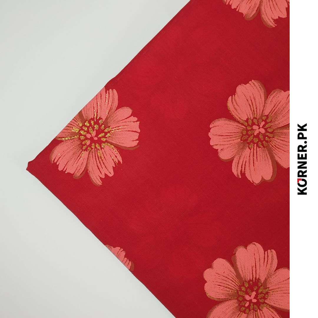 Unstitched Glitter Lawn Fabric 2pc