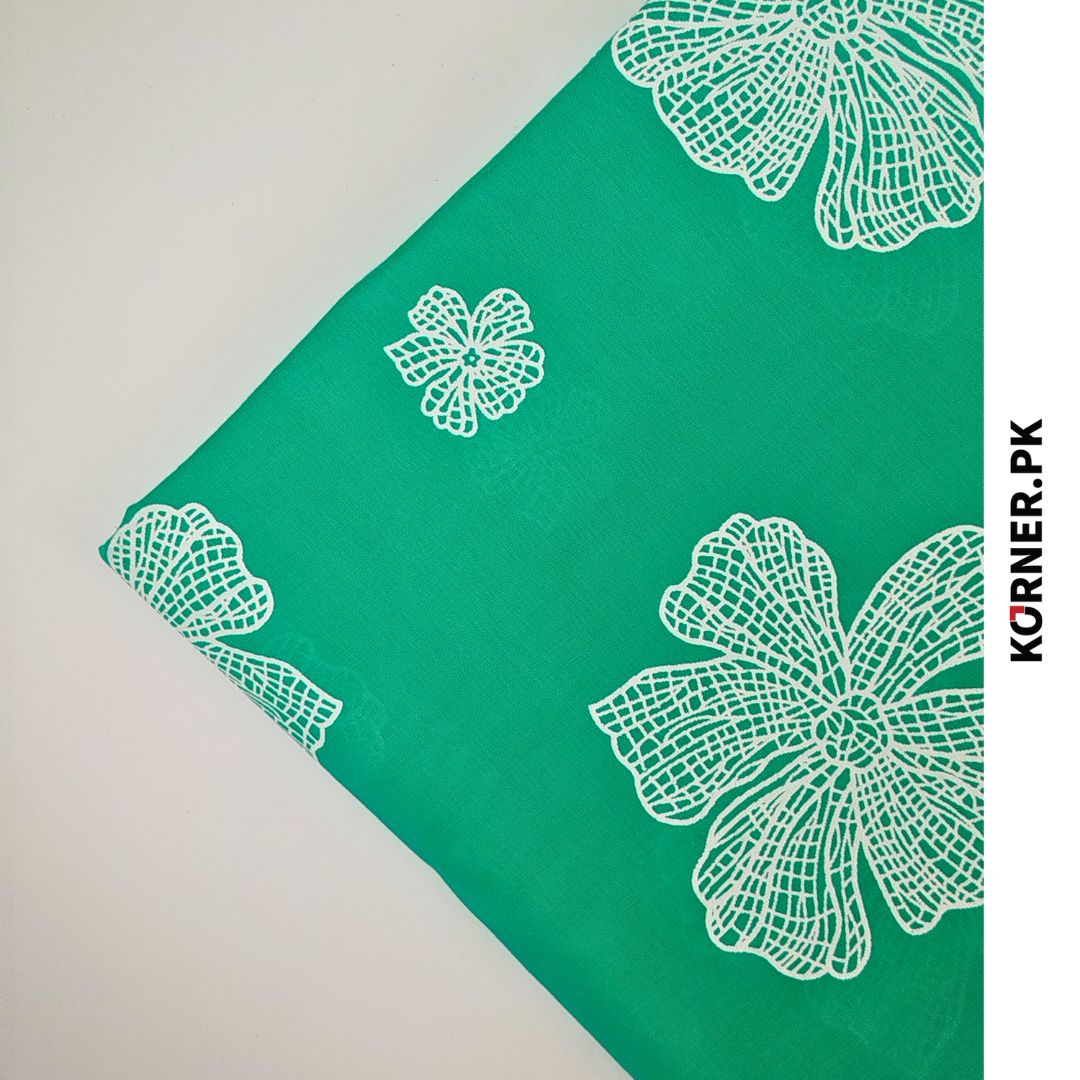 Unstitched Glitter Lawn Fabric 2pc