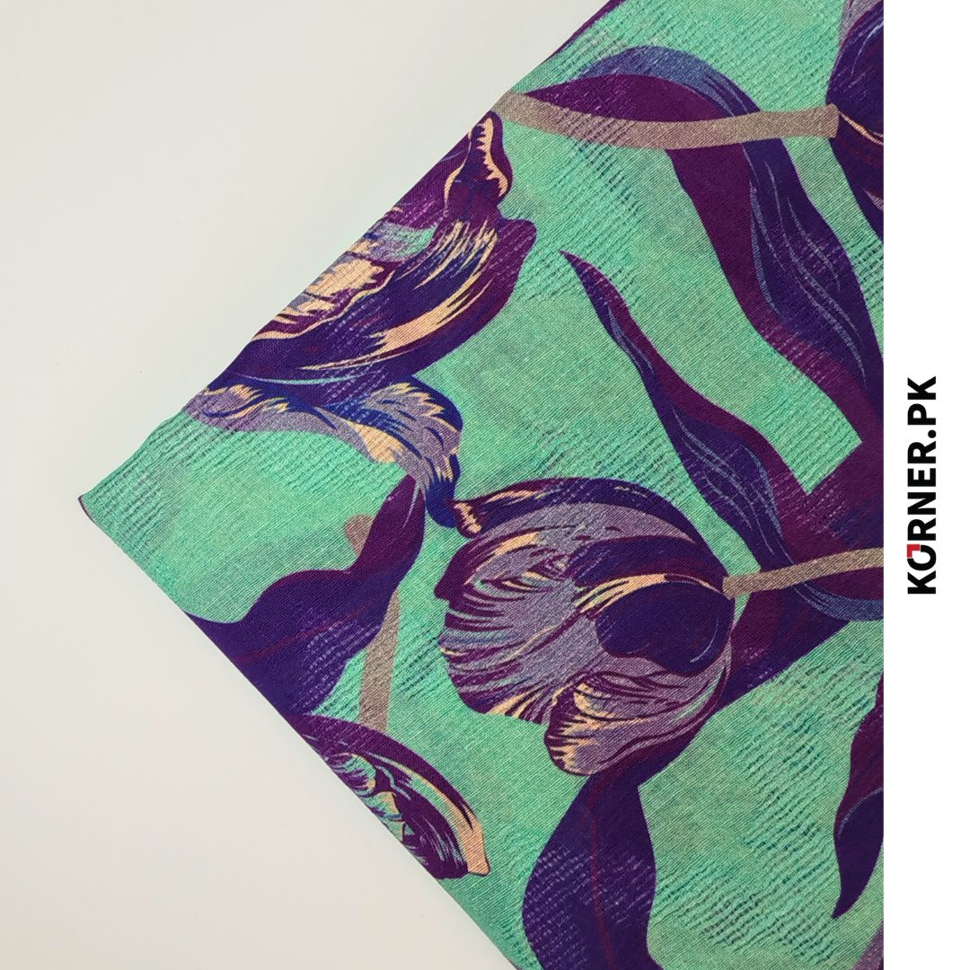 Brosha Print Lawn Fabric 2pc