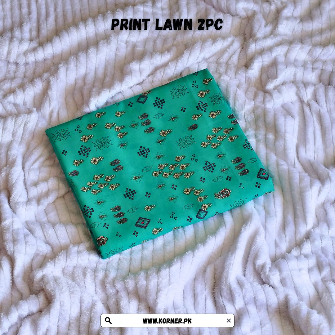 Unstitched Lawn Fabric 2pc