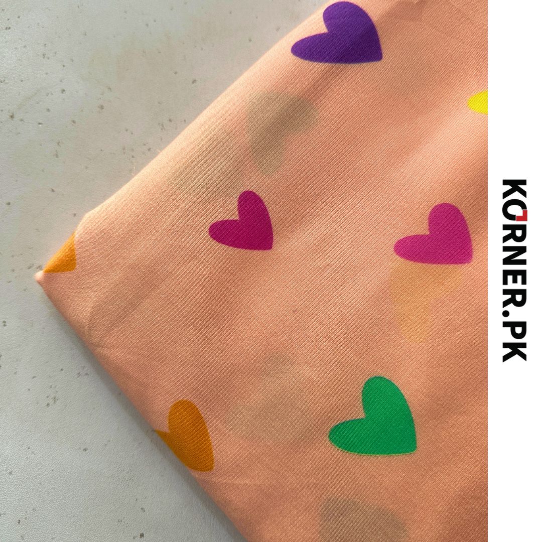 Funky Print Linen Fabric 2pc