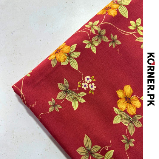 Unstitched Lawn cotton Fabric 2pc